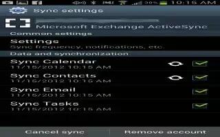 How To Sync Accounts - Samsung Galaxy Note 3