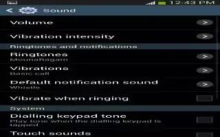 How To Customize Sound Settings  – Samsung Galaxy Note 3