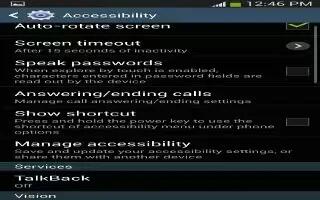 How To Customize Accessibility Settings - Samsung Galaxy Note 3