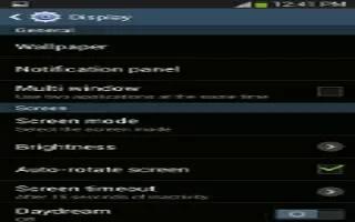 How To Customize Display Settings – Samsung Galaxy Note 3
