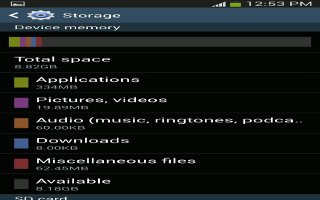 How To Customize Storage Settings - Samsung Galaxy Note 3