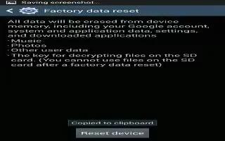 How To Reset - Samsung Galaxy Note 3