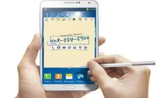 How To Use Action Memo – Samsung Galaxy Note 3