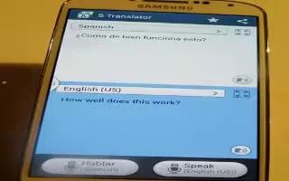 How To Use S Translator App – Samsung Galaxy Note 3