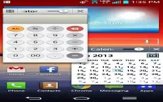 How To Use Calendars – LG G2