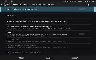 How To Use Airplane Mode - Sony Xperia Z Ultra