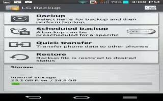 How To Backup And Reset - LG G2