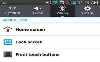 How To Customize Display Settings – LG G2