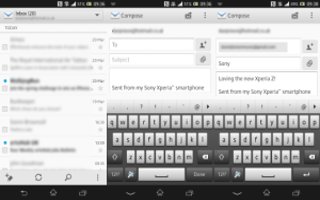 How To Setup Email Account - Sony xperia Z Ultra