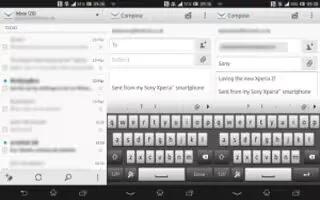 How To Setup Email Account – Sony xperia Z Ultra