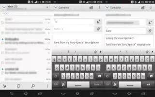 How To Setup Email Account - Sony xperia Z Ultra