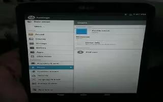 How To Use Storage Settings - LG G Pad