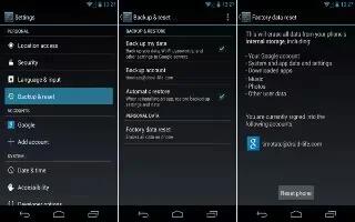 How To Backup And Reset – LG G Pad