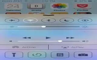 How To Use Control Center - iPhone 5S