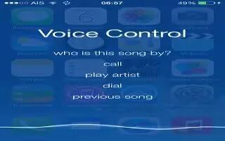 How To Use Voice Control - iPhone 5S