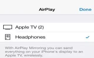 How To Use Airplay App – iPhone 5S