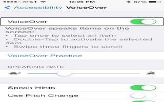 How To Use VoiceOver - iPhone 5S