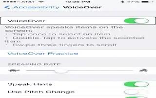 How To Use VoiceOver - iPhone 5S