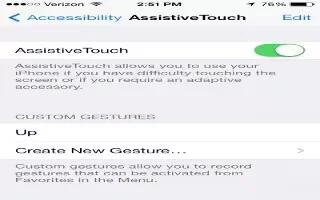 How To Use Assistive Touch - iPhone 5S