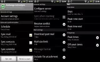 How To Sync with Microsoft Exchange ActiveSync - Sony Xperia Z1