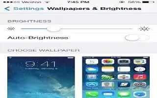 How To Adjust Brightness - iPad Air