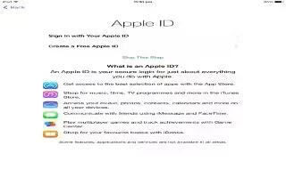 How To Create Apple ID - iPad Air