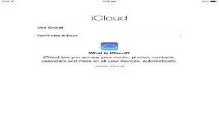 How To Setup iCloud - iPad Air