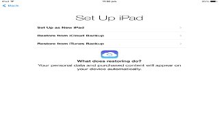How To Setup - iPad Air
