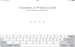 How To Use Passcode - iPad Air