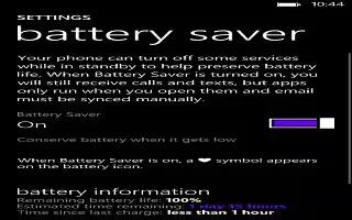 How To Improve Battery Life - Nokia Lumia 925