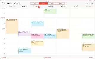 How To Use Calendars App - iPad Air