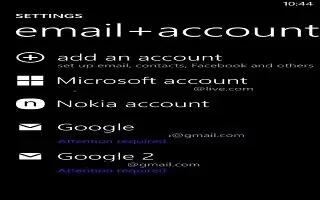 How To Use Nokia Account - Nokia Lumia 925