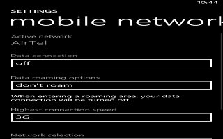 How To Use Data Roaming - Nokia Lumia 1020