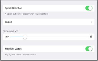 How To Use Speak Selection - iPad Air