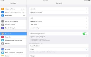 How To Use Settings  And Adjustments - iPad Air