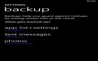 How To Backup And Restore – Nokia Lumia 1020