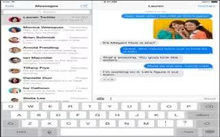 How To Use Messages – iPad Mini 2