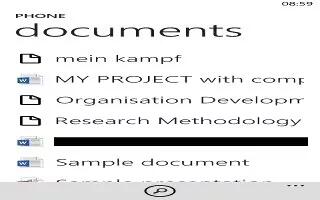 How To Use Office Apps – Nokia Lumia 925