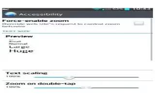 How To Use Accessibility - LG G Pad