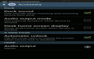 How To Customize Accessory Settings - Samsung Galaxy Tab 3