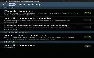 How To Customize Accessory Settings – Samsung Galaxy Tab 3