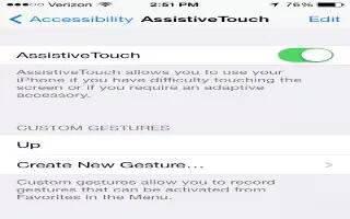 How To Use Assistive Touch – iPhone 5C
