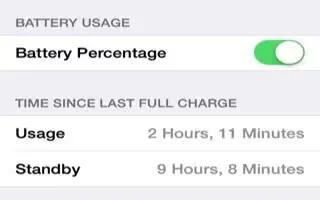 How To Improve Battery Life  – iPhone 5C
