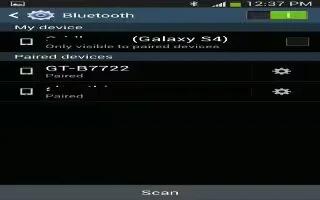 How  To Use Bluetooth Settings - Samsung Galaxy Tab 3