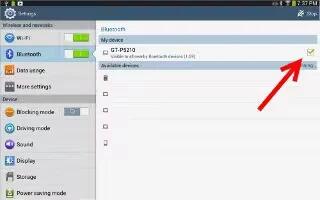 How To Setup Wifi And Bluetooth – Samsung Galaxy Tab 3