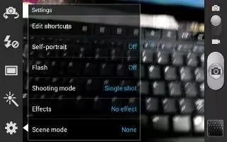 How To Use Camera Settings Samsung Galaxy Tab 3