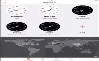 How To Use Clocks – iPad Mini 2