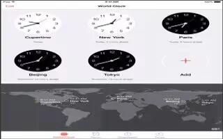 How To Use Clocks - iPad Mini 2