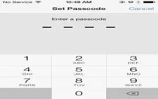 How To Configure Passcode – iPhone 5S