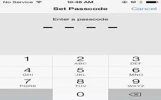 How To Configure Passcode - iPhone 5S